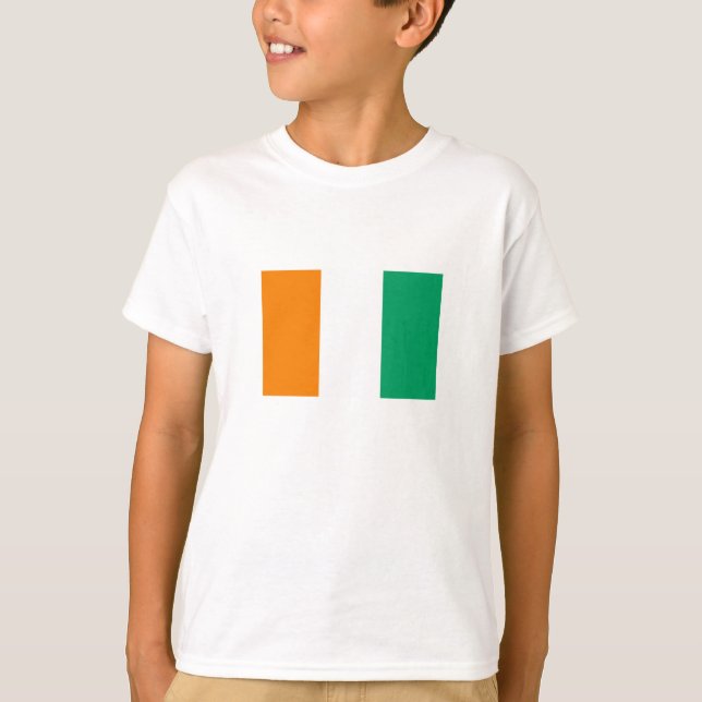 Flagge von Côte d'Ivoire T-Shirt (Vorderseite)