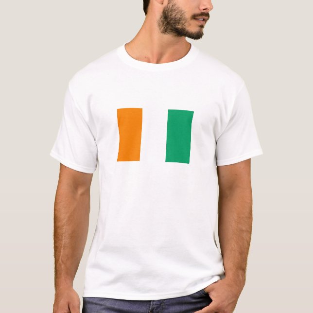 Flagge von Côte d'Ivoire T-Shirt (Vorderseite)
