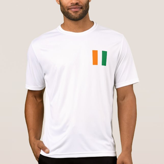 Flagge von Côte d'Ivoire T-Shirt (Vorderseite)