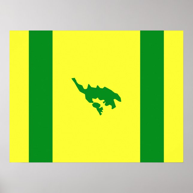 Flagge von Culebra, Puerto Rico Poster (Vorne)