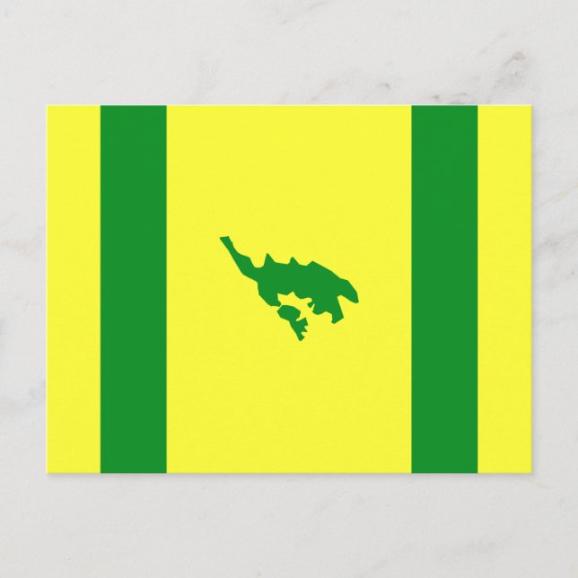 Flagge von Culebra, Puerto Rico Postkarte (Vorderseite)