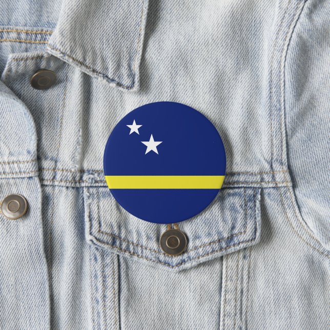 Flagge von Curaçao Button (Beispiel)
