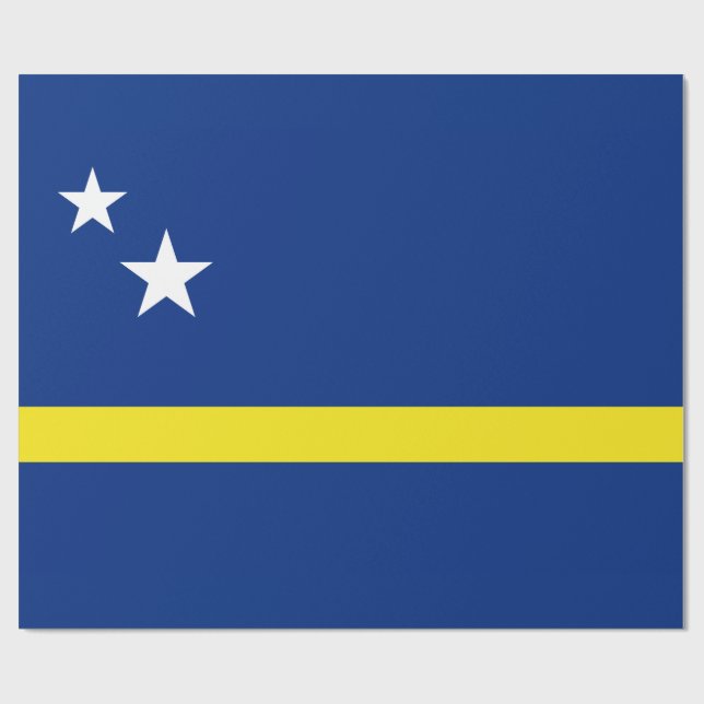 Flagge von Curaçao Geschenkpapier (Flach)
