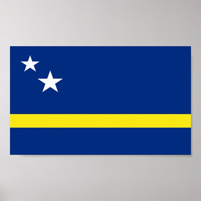 Flagge von Curacao Poster (Vorne)