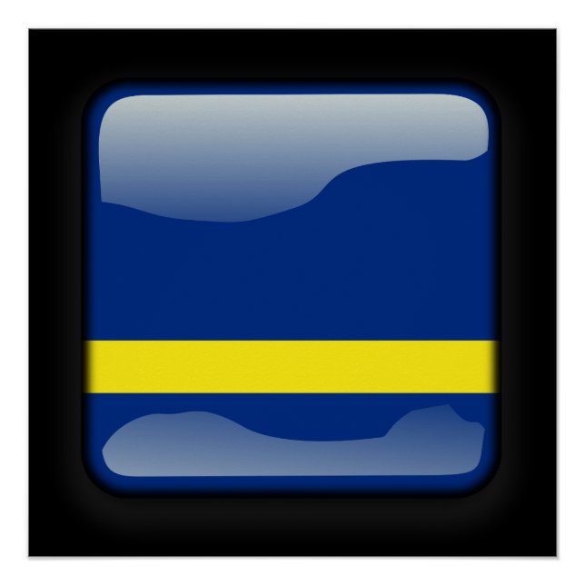 Flagge von Curacao Poster (Vorderseite)