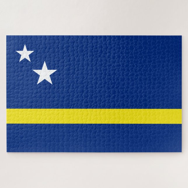 Flagge von Curaçao Puzzle (Horizontal)