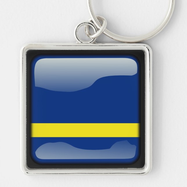 Flagge von Curacao Schlüsselanhänger (Vorne)