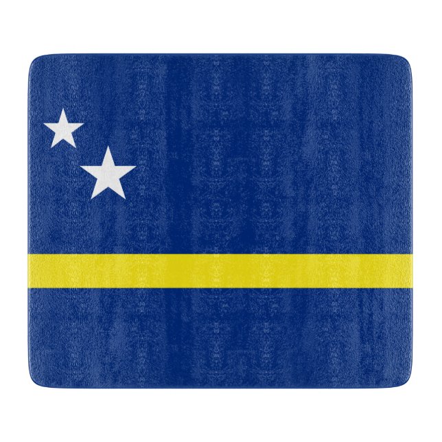 Flagge von Curaçao Schneidebrett (Vorderseite)