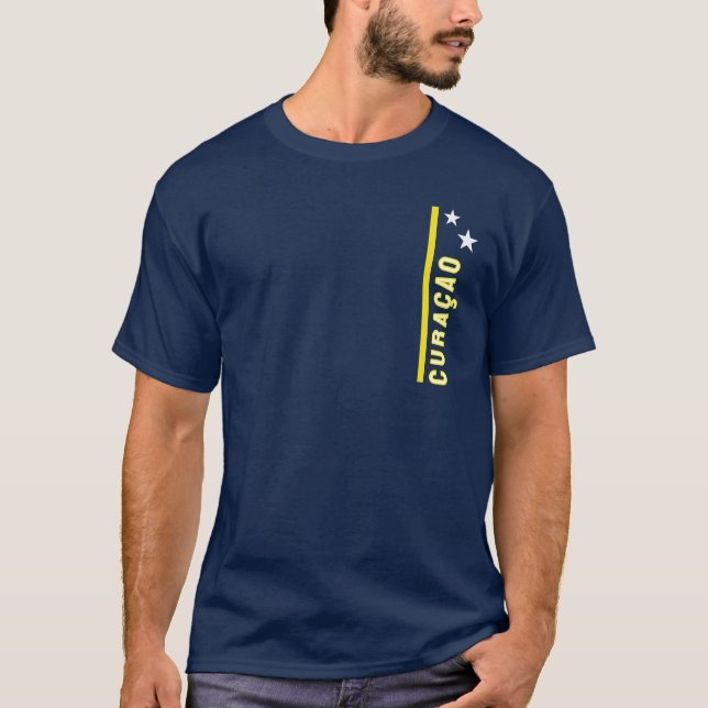 Flagge von Curaçao T-Shirt (Vorderseite)