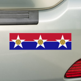 Flagge von Dallas (Texas) Autoaufkleber
