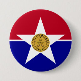 Flagge von Dallas (Texas) Button