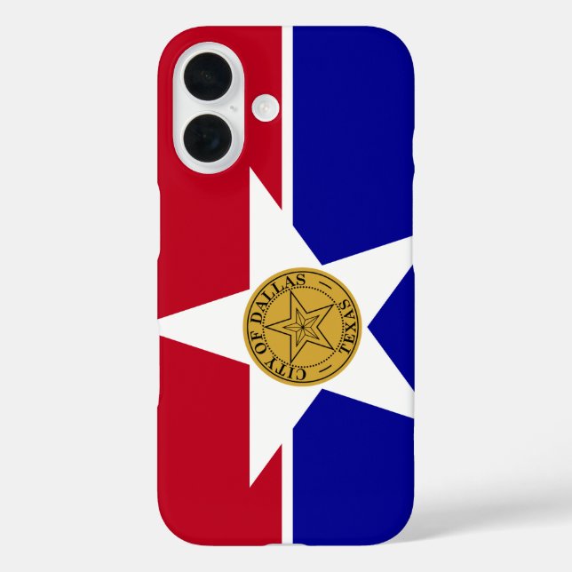 Flagge von Dallas, Texas Case-Mate iPhone Hülle (Rückseite)