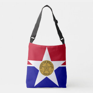 Flagge von Dallas, Texas Crossbody Bag Tragetaschen Mit Langen Trägern