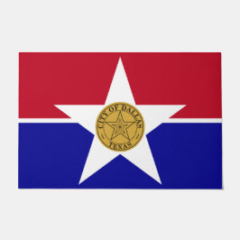 Flagge von Dallas (Texas) Fußmatte