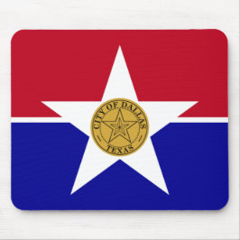 Flagge von Dallas (Texas) Mousepad