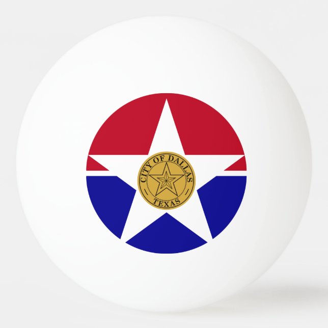 Flagge von Dallas, Texas Ping-Pong Ball (Vorderseite)