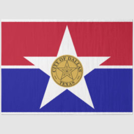 Flagge von Dallas (Texas) Seidenpapier
