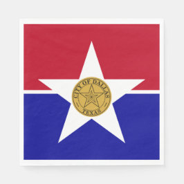 Flagge von Dallas (Texas) Serviette