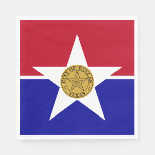 Flagge von Dallas (Texas) Serviette