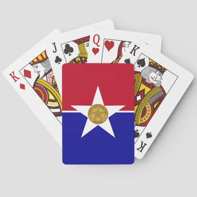 Flagge von Dallas, Texas Spielkarten (Rückseite)