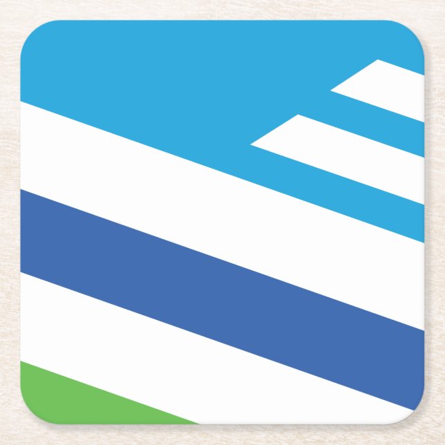 Flagge von Dayton, Ohio Rechteckiger Pappuntersetzer (Vorderseite)