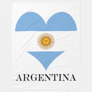 Flagge von De Argentinien Argentinien-Bandera gro Fleecedecke