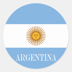 Flagge von De Argentinien Argentinien-Bandera Runder Aufkleber