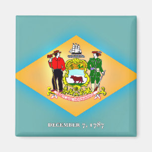 Flagge von Delaware Magnet
