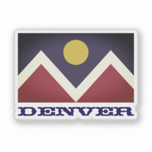 Flagge von Denver, Colorado Aufkleber