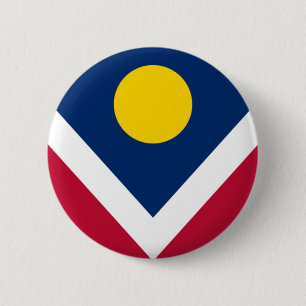 Flagge von Denver, Colorado Button