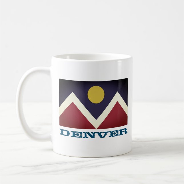 Flagge von Denver, Colorado Kaffeetasse (Links)