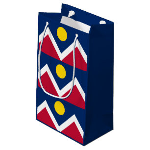 Flagge von Denver, Colorado Kleine Geschenktüte