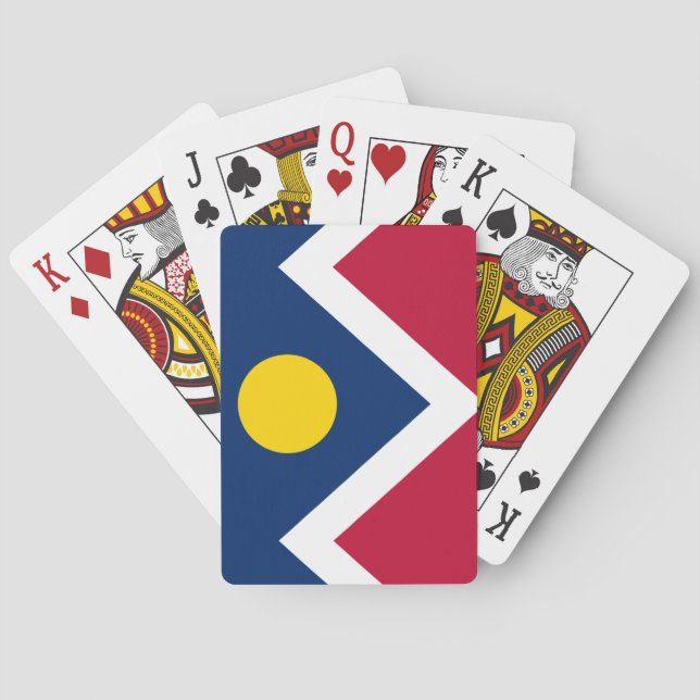 Flagge von Denver, Colorado Spielkarten (Rückseite)