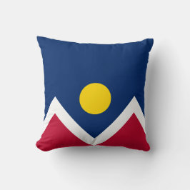 Flagge von Denver (Colorado, USA) Kissen