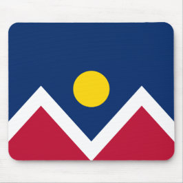 Flagge von Denver (Colorado, USA) Mousepad