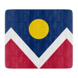 Flagge von Denver (Colorado, USA) Schneidebrett