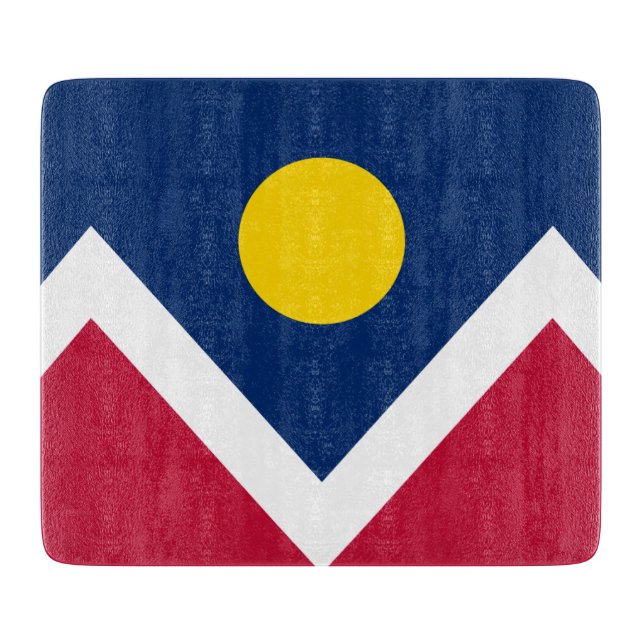 Flagge von Denver (Colorado, USA) Schneidebrett (Vorderseite)