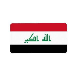 Flagge von der Irak-Aufklebern Adressaufkleber