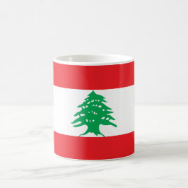Flagge von der Libanon-Tasse Kaffeetasse