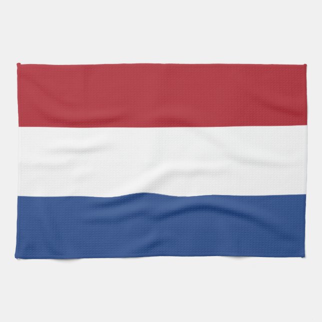 Flagge von der Niederlande Küchentuch (Horizontal)