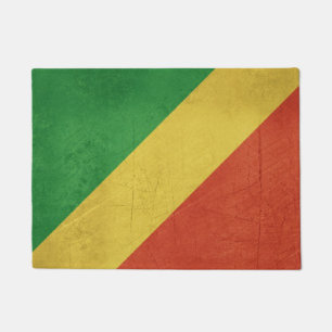 Flagge von der Republik Kongo Fußmatte