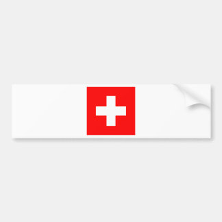 Flagge von der Schweiz Autoaufkleber