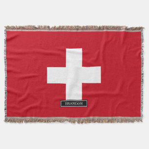 Flagge von der Schweiz Decke