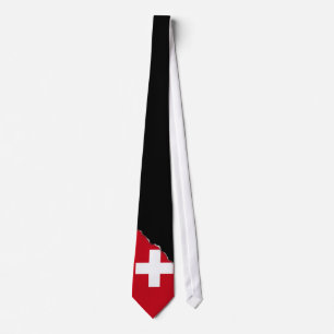 Flagge von der Schweiz Krawatte