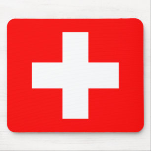 Flagge von der Schweiz Mousepad