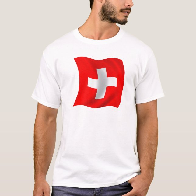 Flagge von der Schweiz T-Shirt (Vorderseite)