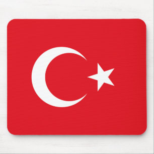 Flagge von der Türkei Mousepad
