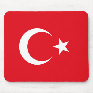 Flagge von der Türkei Mousepad
