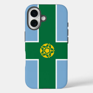 Flagge von Derbyshire iPhone 16 Hülle