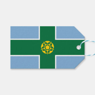 Flagge von Derbyshire (Landkreis von England, UK) Geschenkanhänger